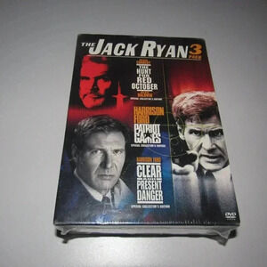 JACK RYAN (3 pack DVD) Hunt for Red October/Patriot Games/Clear Present Danger